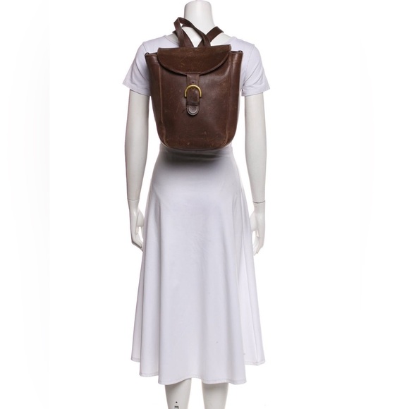 Vintage Coach Leather Mahogany Chocolate Brown Backpack main image 4